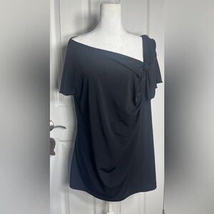 Women’s Plus 1X Worthington Woman’s Stretch Black Too with Shoulder Detail EUC